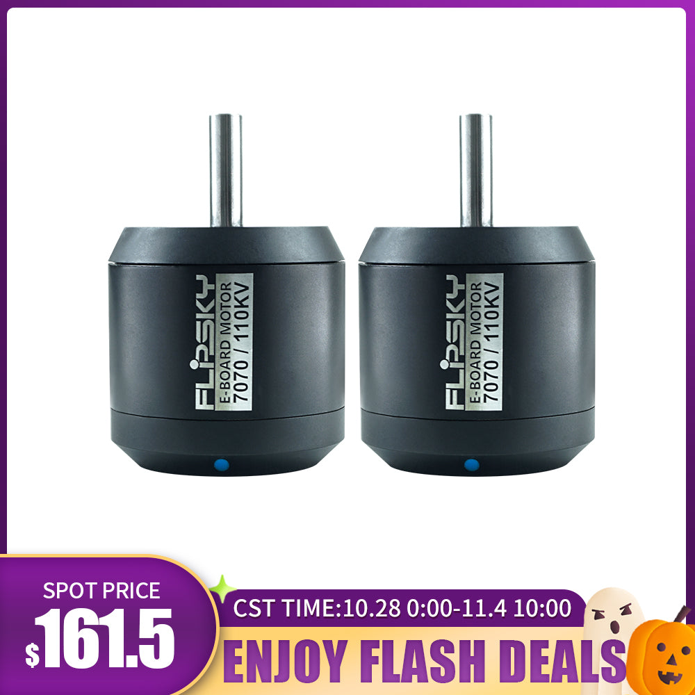 Flash Sale Flipsky 2PCS Sensored Outrunner Brushless DC Motor Battle hardened 7070 110KV 140KV 170KV 4200W