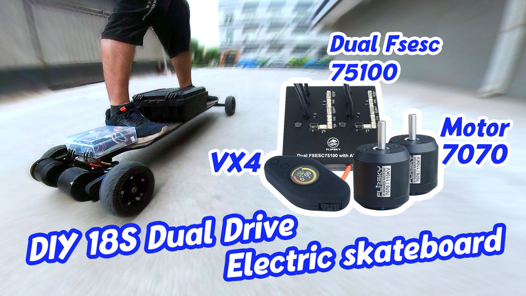 DIY 18S Dual Drive Electric Skateboard