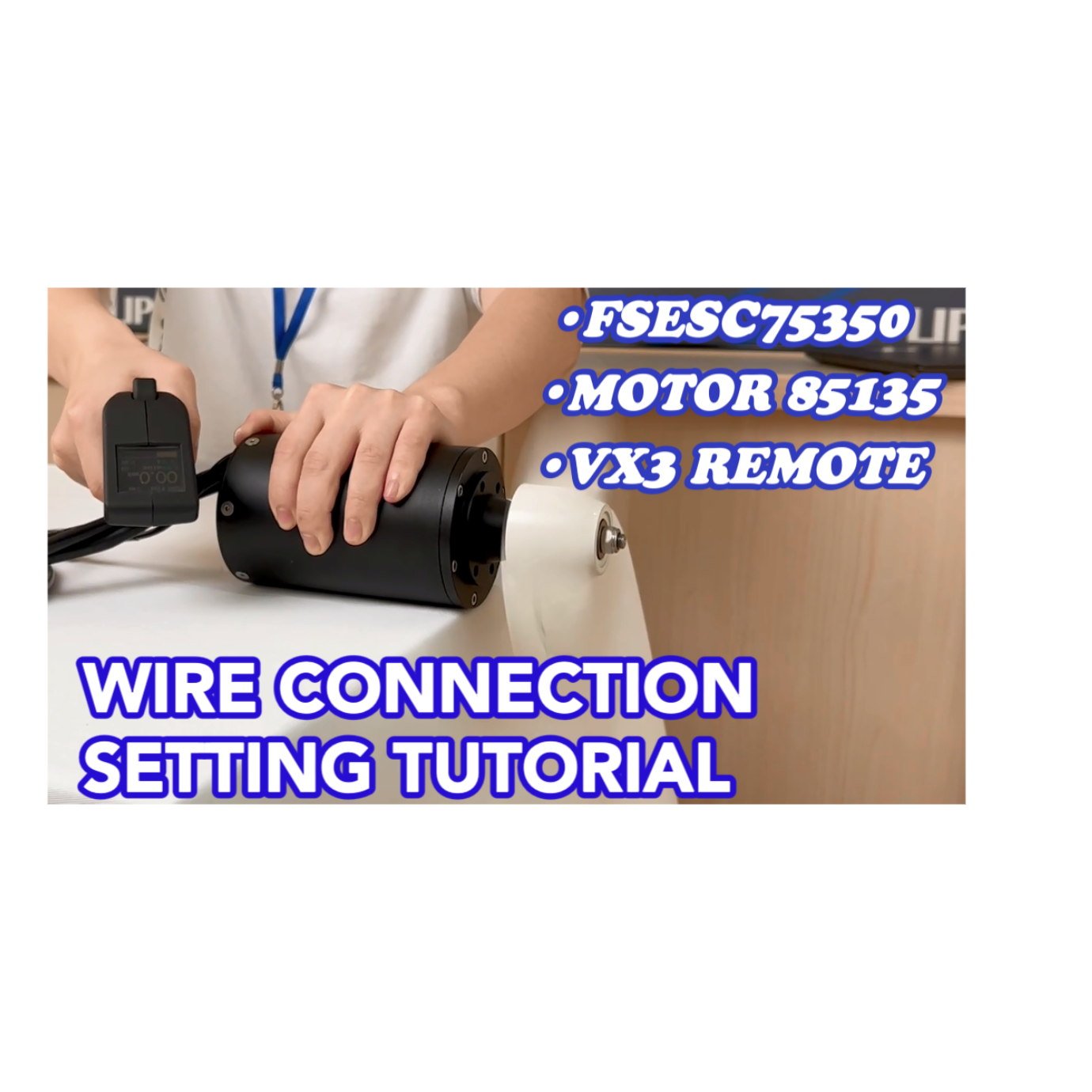 FLIPSKY FSESC 75350 / Remote VX3 / Motor 85135 Wire Connection and Settings Tutorial