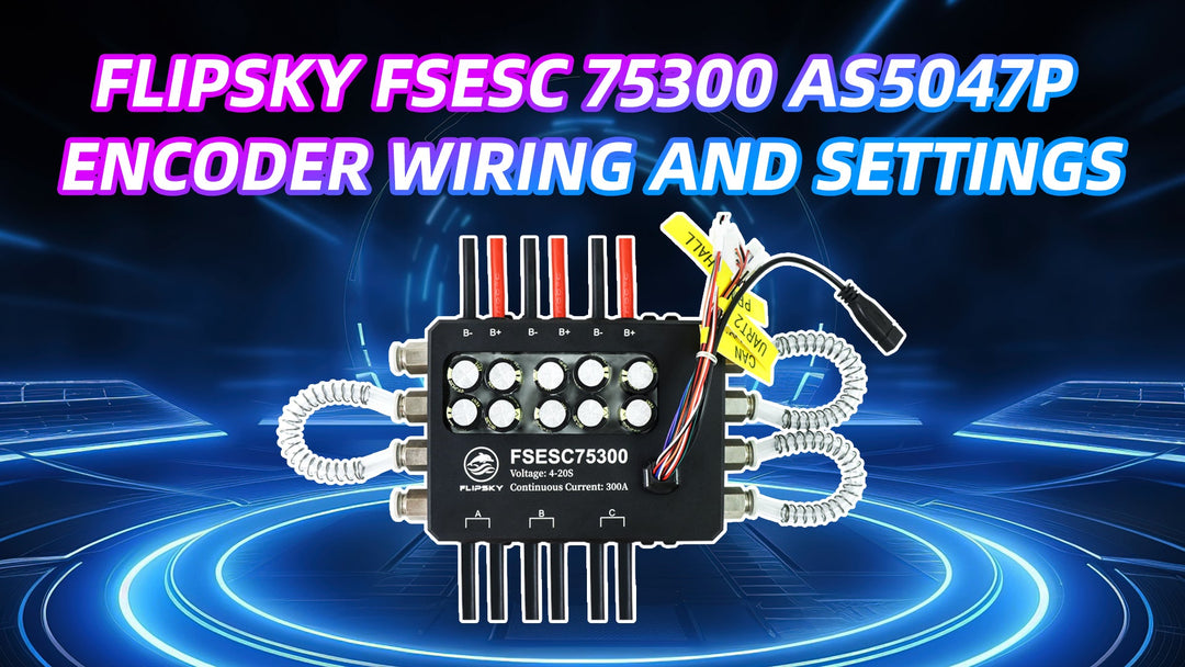 Flipsky FSESC 75300 AS5047P Encoder Wiring and Settings