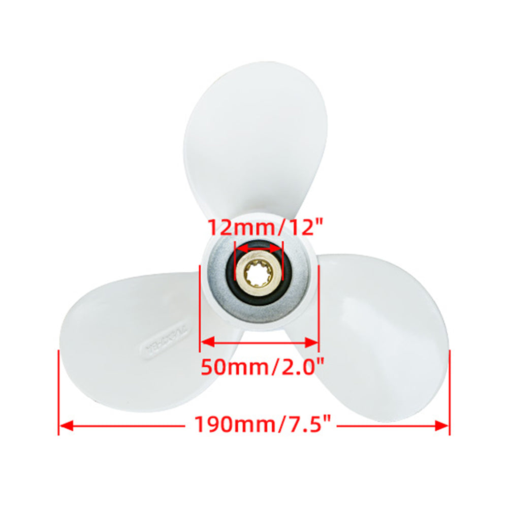 Aluminum Alloy Propeller 3.5HP 3.5 HP Outboard Motor 2 Stroke For Flipsky 65161 Brushless Motor