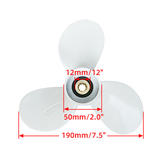 Aluminum Alloy Propeller 3.5HP 3.5 HP Outboard Motor 2 Stroke For Flipsky 65161 Brushless Motor