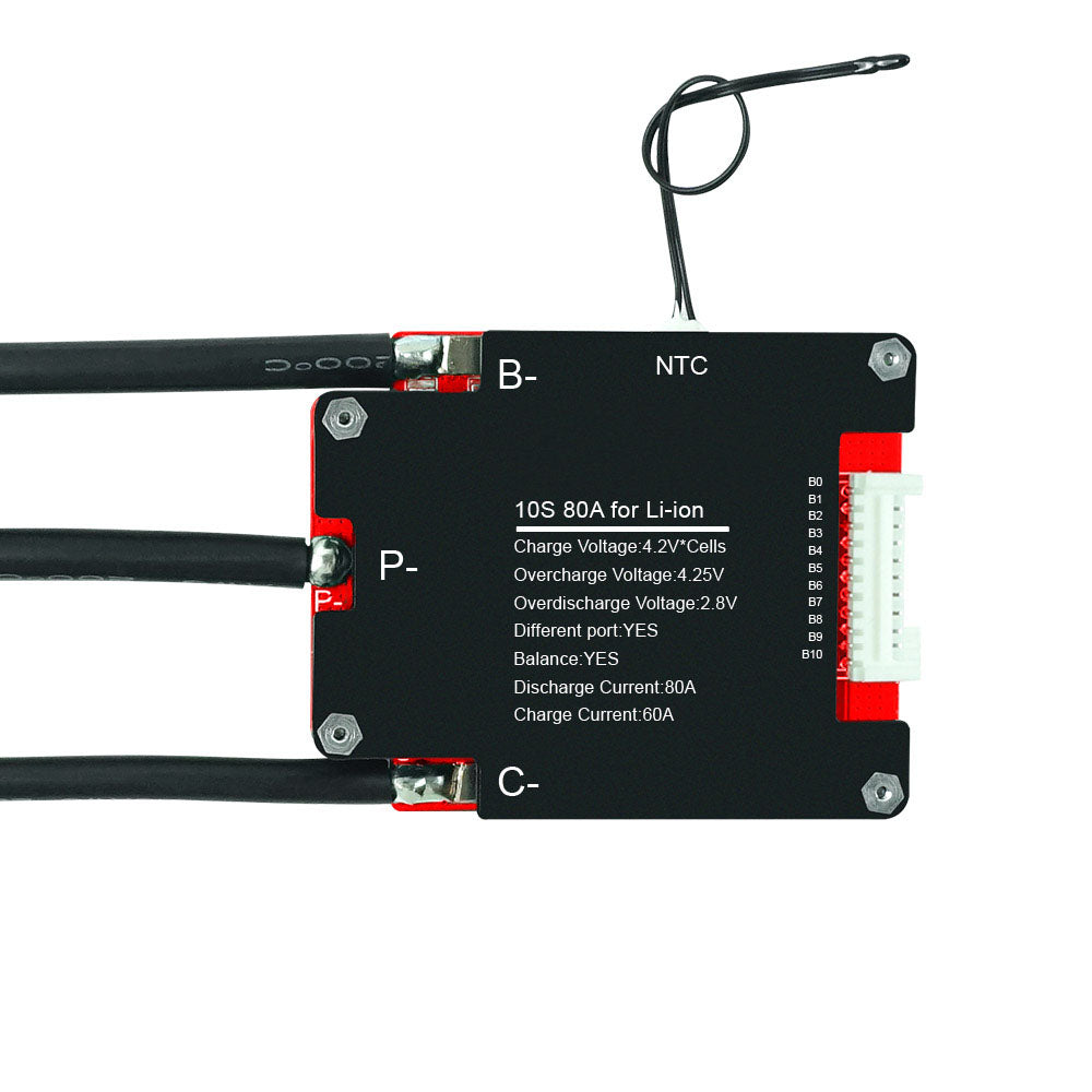 Flipsky BMS Balance Protection Board  18650 Battery Pack 5S 6S 8S 9S  10S 11S 12S 36V 12V 24V 48V 4S 7S 13S 14S Li-Ion LiFePo4 80A for ESK8 / Electric Scooter / Electric bicycle - FLIPSKY