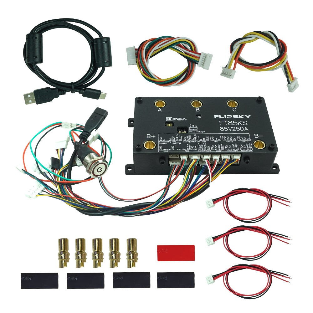 FLIPSKY FT85KS 85V 250A ESC supports ordinary upgrade switches and smart switches NON-VESC For Electric Skateboard / Scooter / Ebike Speed Controller / Electric Motorcycle / Robotics