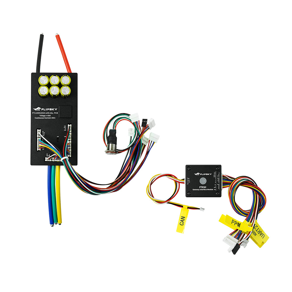 Flipsky FT110DS200A ESC 110V 200A With Aluminum Enclosure NON-VESC For Electric Skateboard /Ebike Speed Controller / Electric Scooter / Electric Motorcycle / Robotics