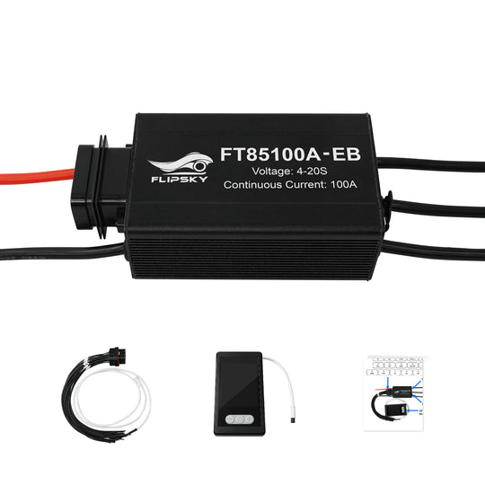 Flipsky FT85100A-EB ESC 85V 100A With TFT Advanced display V3.0 Support PWM Variable Frequency Control And Brake Signal For Ebike Speed Controller