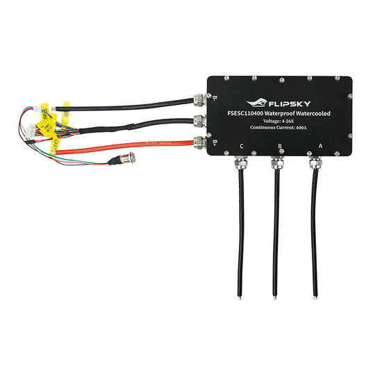 Flipsky FSESC 110400 High Voltage 110V High Current 400A Waterproof ESC Base On Vesc With Aluminum Case Water Cooling Enclosure For E-Foil Fighting Robot Surfboard AGV Robot/RC Boat