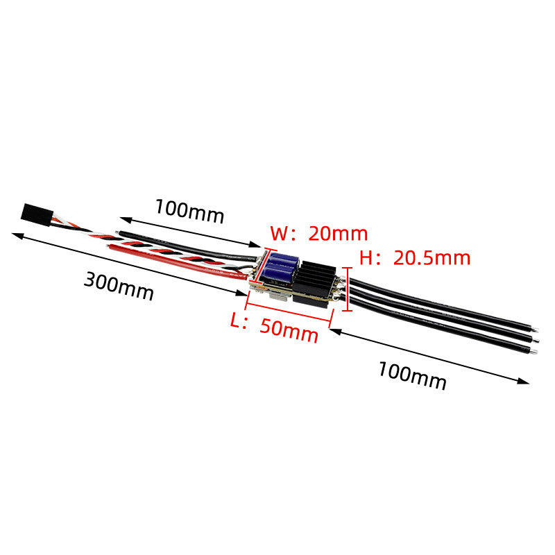 Flipsky 28120 Brushless Electric Speed Controller 2-8S Power Supply 120A BLHeli_32 / AM32 Firmware Support 128KHz PWM Frequency Suitable For FPV Racing Drone Multi-Axis Drones Fixed-Wing UAV Model Boats Climbing Vehicles RC Car Models - FLIPSKY