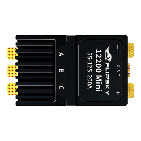 Flipsky Brushless Electric Speed Controller 12200 5-12S Power 200A AM32 Firmware For Multi-Rotor Aircrafts Airplane Models Plant Protection Machine Boat Models RC Car Models