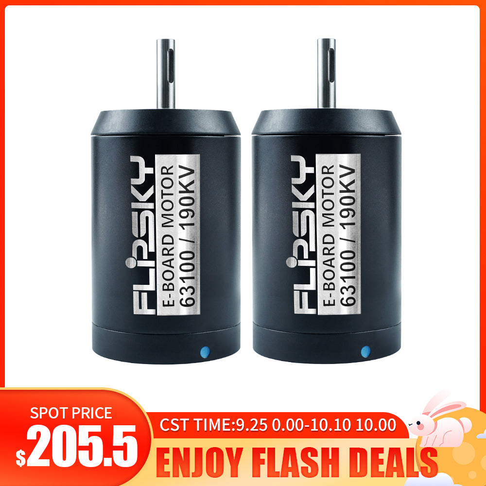 Flipsky Flash Deals 2PCS Sensored Outrunner Brushless DC Motor Battle hardened 63100 140KV 170KV 190KV 5500W