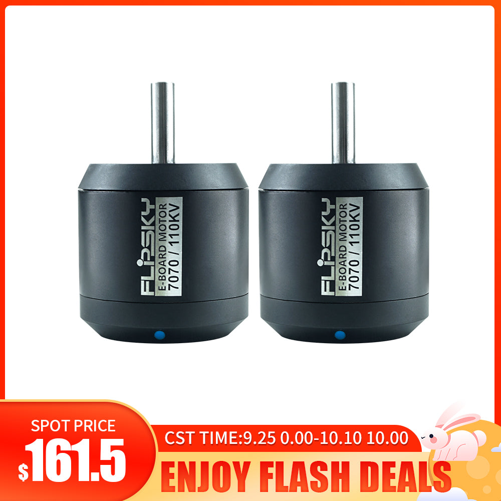 Flash Sale Flipsky 2PCS Sensored Outrunner Brushless DC Motor Battle hardened 7070 110KV 140KV 170KV 4200W