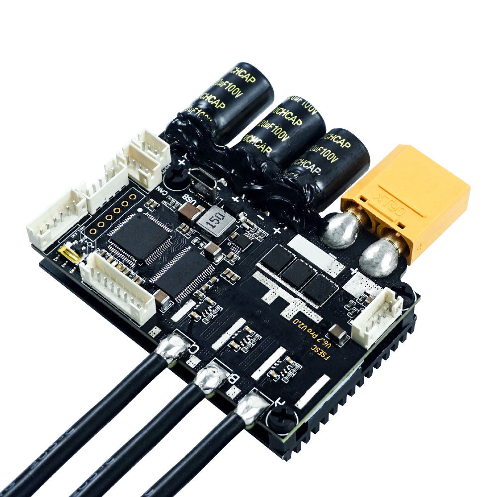 FLIPSKY FSESC 6.7 PRO based upon VESC6 with Aluminum Case and Anti-spark switch/with Heat Sink