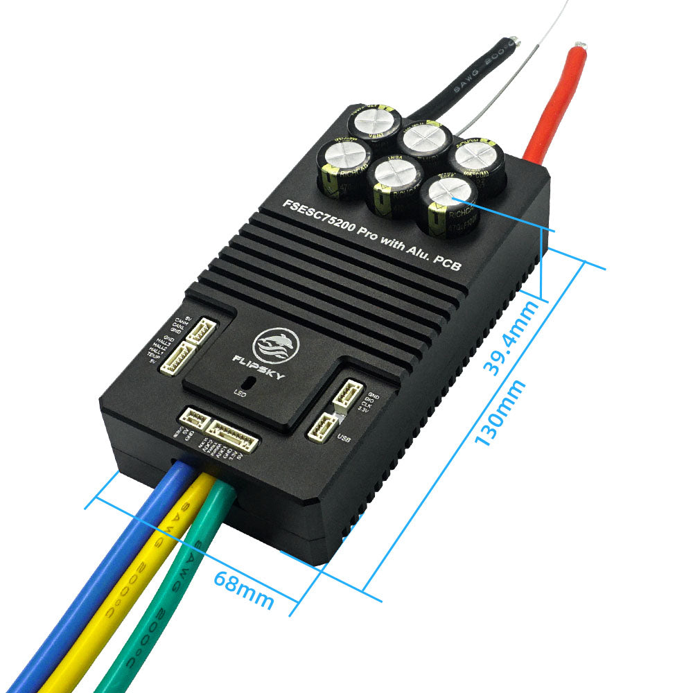 Flipsky 75200 Pro 84V High Current With Aluminum PCB Based on VESC For Fighting Robot Surfboard AGV Robot - FLIPSKY