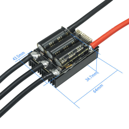 Flipsky MINI FSESC6.8 60V 100A with heatsink | For DIY Eboard / Scooter / Ebike / Go-Kart / Robotics | Speed Controller / Electronic Speed Controller / esc controller for Brushless Motor