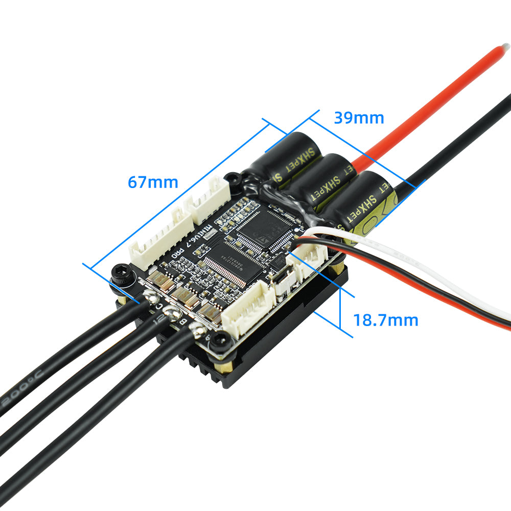 FLIPSKY Mini FSESC6.7 PRO 70A base on VESC6.6 With Aluminum Anodized Heat Sink
