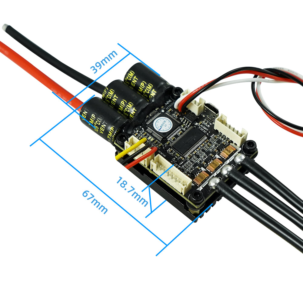 FLIPSKY Mini V6 MK5 With Power Button base on VESC_6_MK5 With Aluminum Anodized Heat Sink
