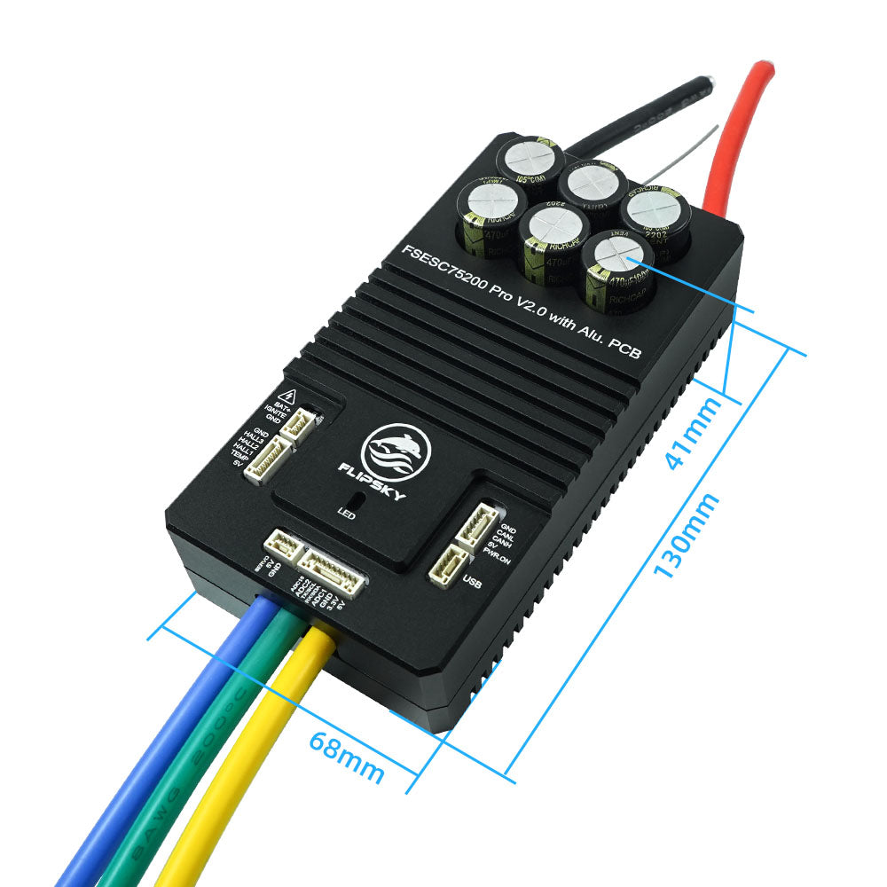 Flipsky 75200 Pro V2.0 With Aluminum PCB Based on VESC For Electric Skateboard / Scooter / Ebike Speed Controller - FLIPSKY