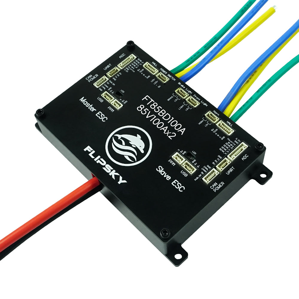Flipsky FT85BD Dual ESC 85V 200A With Aluminum Case NON-VESC For Electric Skateboard / Electric Scooter / Ebike Speed Controller / Electric Motorcycle / Robotics