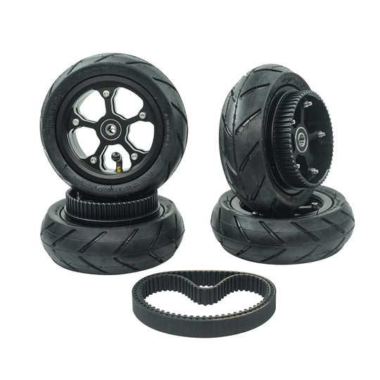 7'' ATM Offroad Wheel Pneumatic Rubber All Terrain Mountain Wheels Kit With Two Belt For DIY Skateboard /Scooter - FLIPSKY