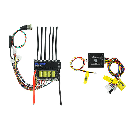Flipsky FT60BD60A Dual ESC 60V 60A with heatsink | For DIY Eboard / Electric Scooter / Ebike / Go-Kart / Robotics | Speed Controller / Electronic Speed Controller / esc controller for Brushless Motor