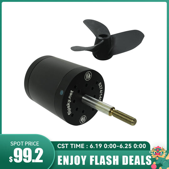 Flash Deals Flipsky Waterproof Brushless DC 6374 Motor 140KV 3600W for Surfing Boat Underwater Thruster |Hydro | Efoil