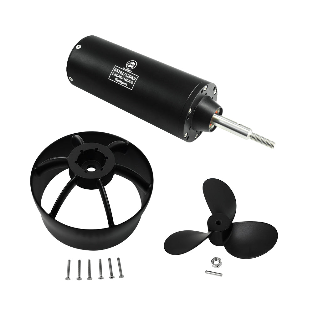 Brushless Motor Sensorless Amphibious Fully Waterproof motor 65161 120KV | 100KV 6000W for Efoil | Ejet boards | Ebike | Electric Surfboard