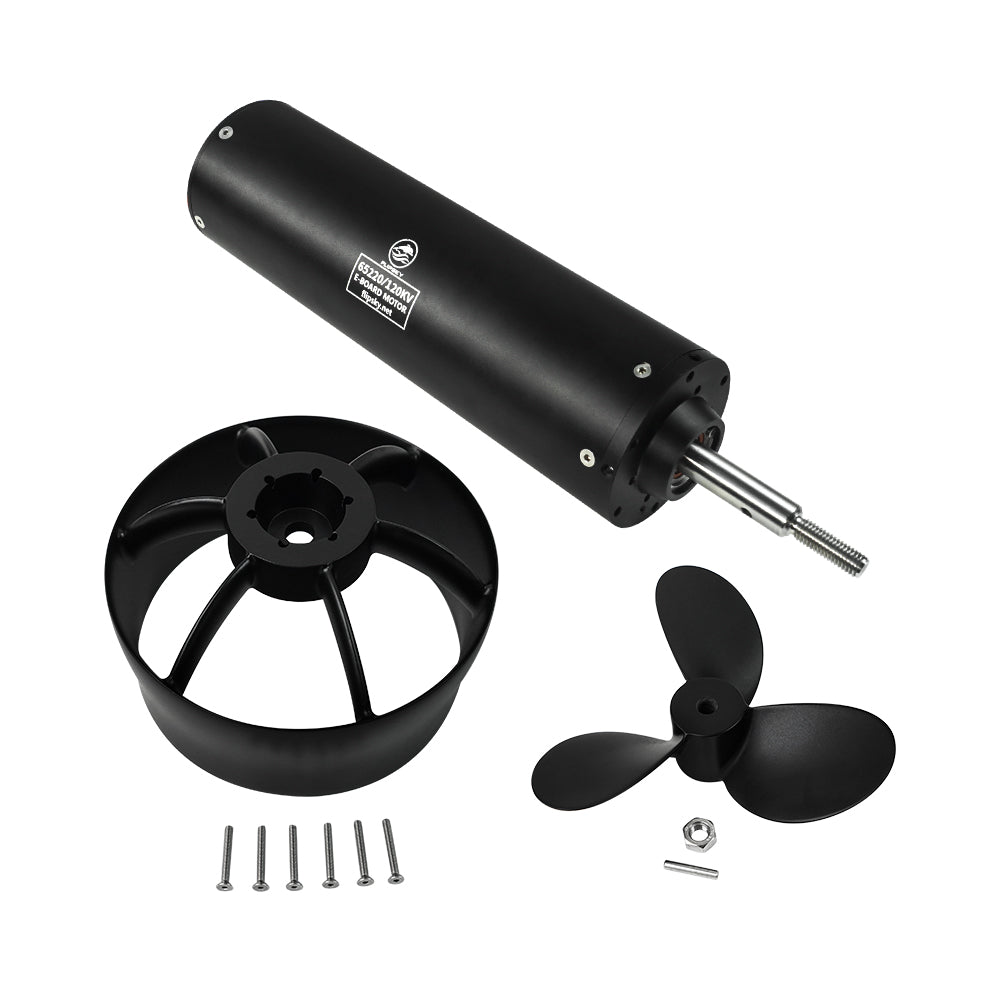 Flipsky 65220 Motor 120KV 6000W Round With Thread Shaft Integrated ESC | IP68 BLDC Motor / ESC 2-in-1 Combo For Surfing Boat Underwater Thruster | Hydro | Efoil