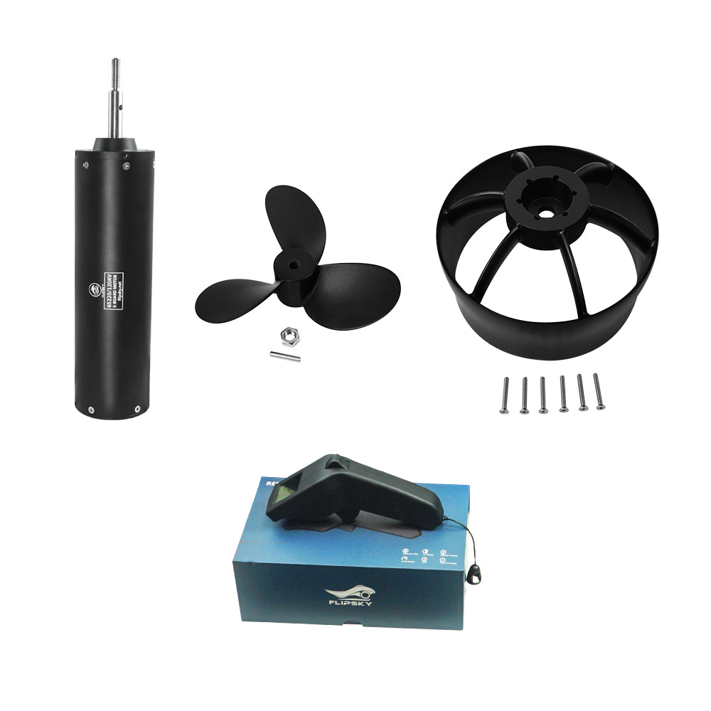 Flipsky 65220 Motor 120KV 6000W Round With Thread Shaft Integrated ESC | IP68 BLDC Motor / ESC 2-in-1 Combo For Surfing Boat Underwater Thruster | Hydro | Efoil