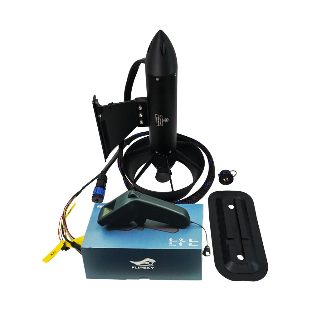 Flipsky Brushless Motor 65220 6000W Round With Thread Shaft Integrated ESC Waterproof Underwater Thruster electric boat thruster for ROV RC Boat /Jet boards /Outboard motor / Drive boat jet