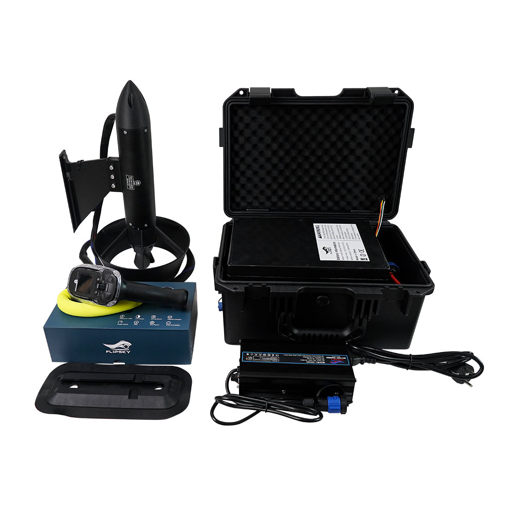 Flipsky Brushless Motor 65220 6000W Round With Thread Shaft Integrated ESC Waterproof Underwater Thruster electric boat thruster for ROV RC Boat /Jet boards /Outboard motor / Drive boat jet