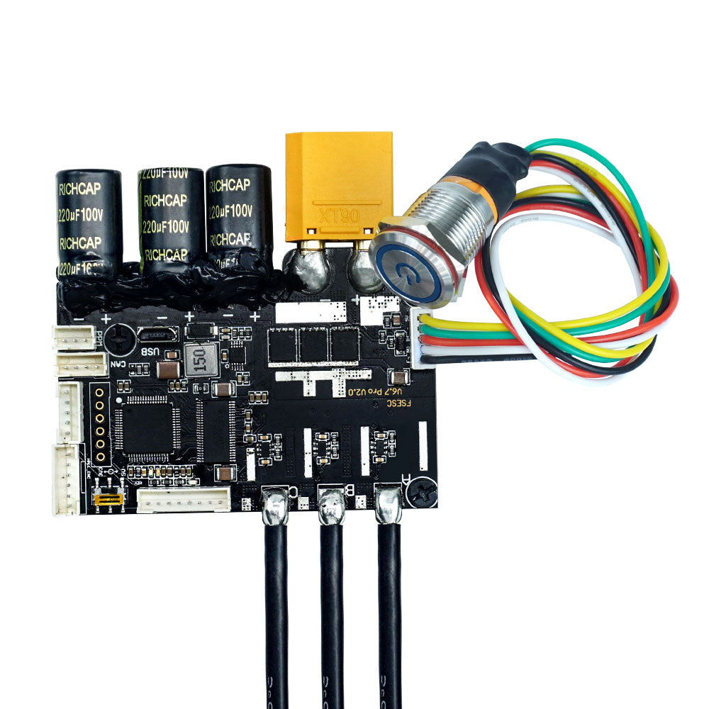 FLIPSKY FSESC 6.7 PRO based upon VESC6 with Aluminum Case and Anti-spark switch/with Heat Sink