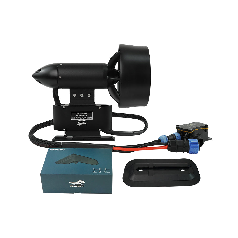 Flipsky SUP Motor Fin Thruster 3700 6600W Waterproof Underwater Thruster electric boat thruster For Motor Kayak Paddle Surf Board /Jet boards /Outboard motor / Drive boat jet