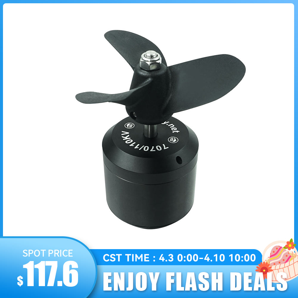 Flipsky Waterproof Brushless 7070 Motor 110KV 4200W for Surfing Boat Underwater Thruster |Hydro | Efoil