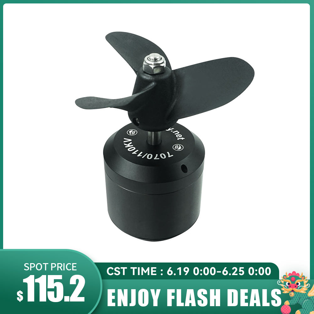 Flash Deals Flipsky Waterproof Brushless 7070 Motor 110KV 4200W for Surfing Boat Underwater Thruster |Hydro | Efoil
