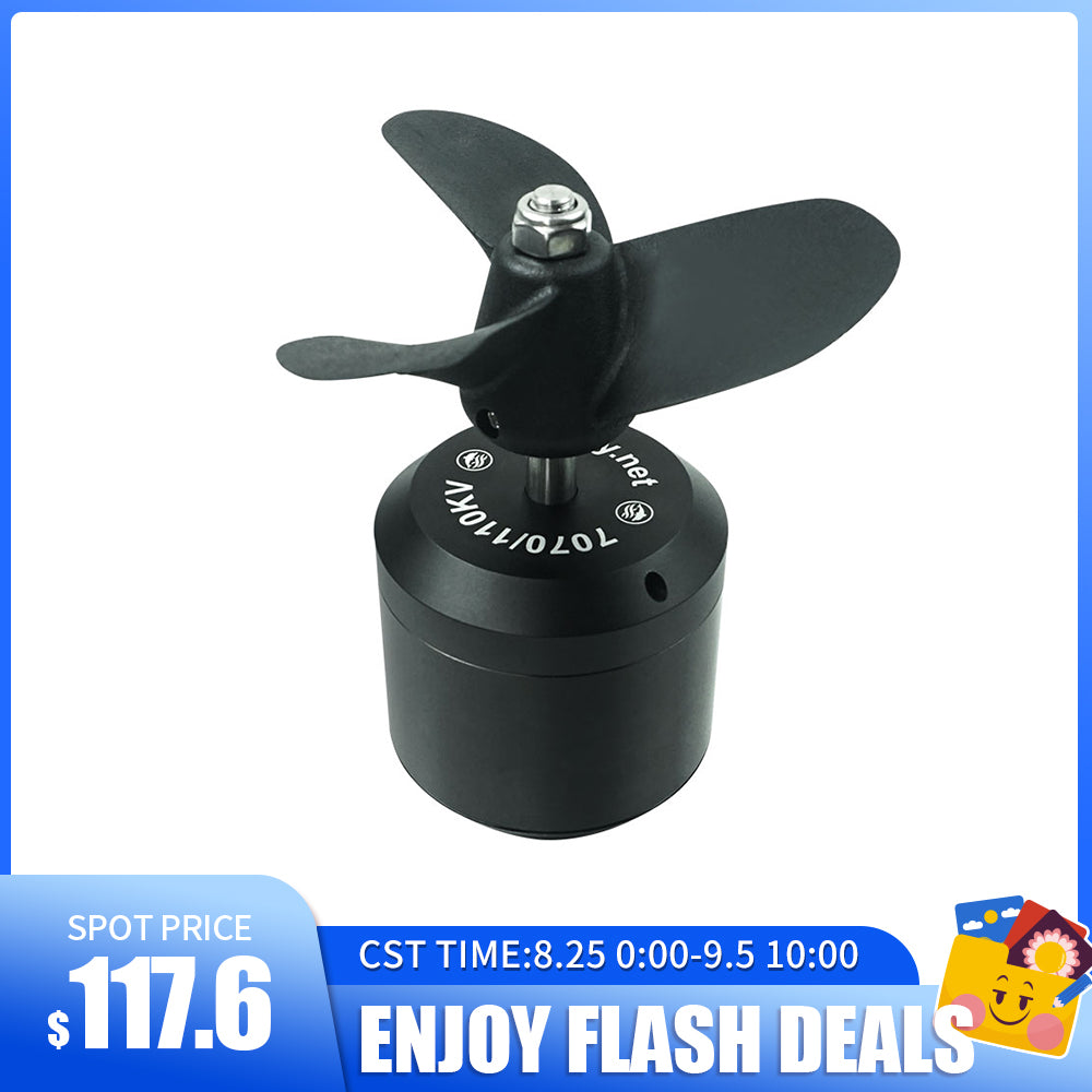 Flash Deal Flipsky Waterproof Brushless 7070 Motor 110KV 4200W for Surfing Boat Underwater Thruster |Hydro | Efoil