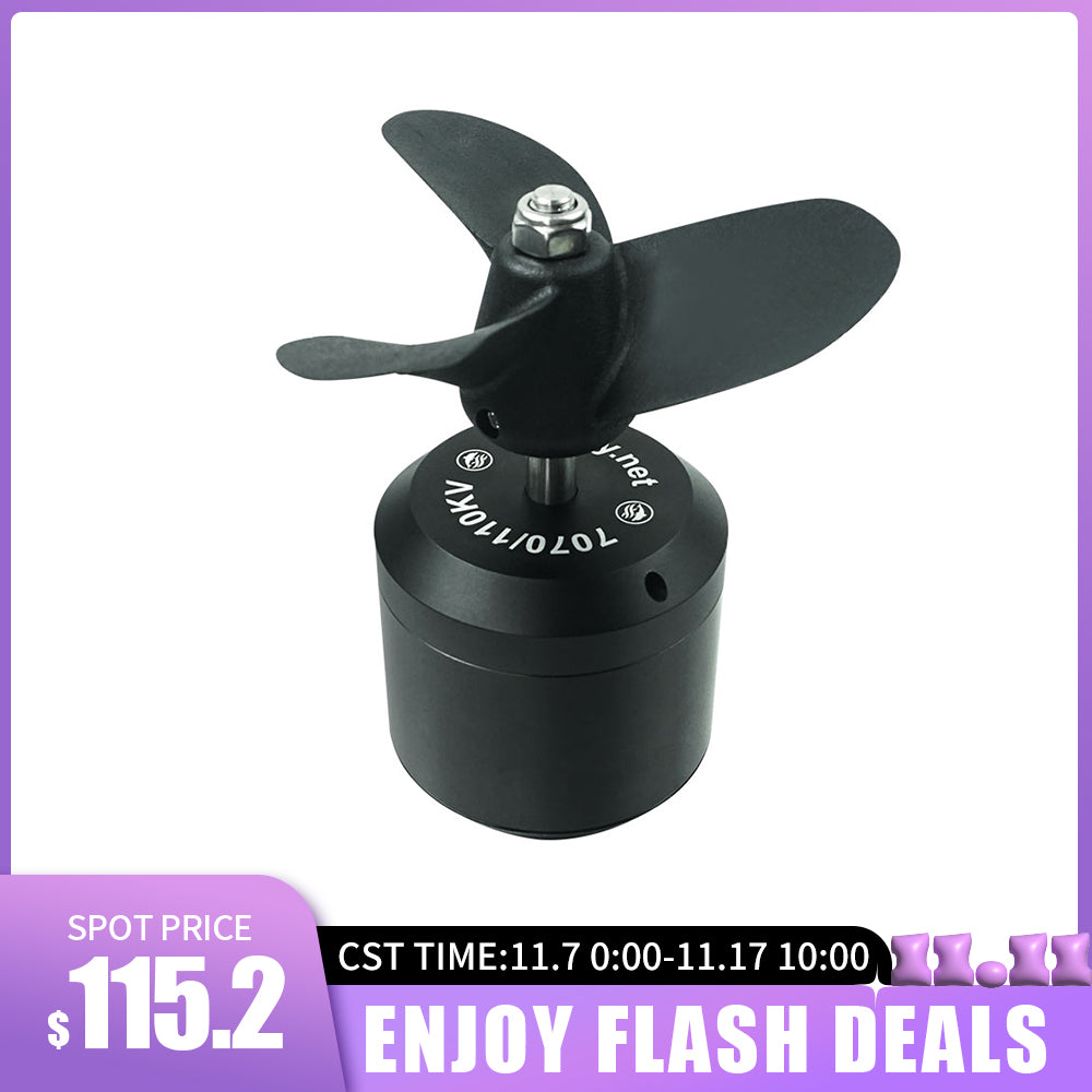Flash Deals Flipsky Waterproof Brushless 7070 Motor 110KV 4200W for Surfing Boat Underwater Thruster |Hydro | Efoil