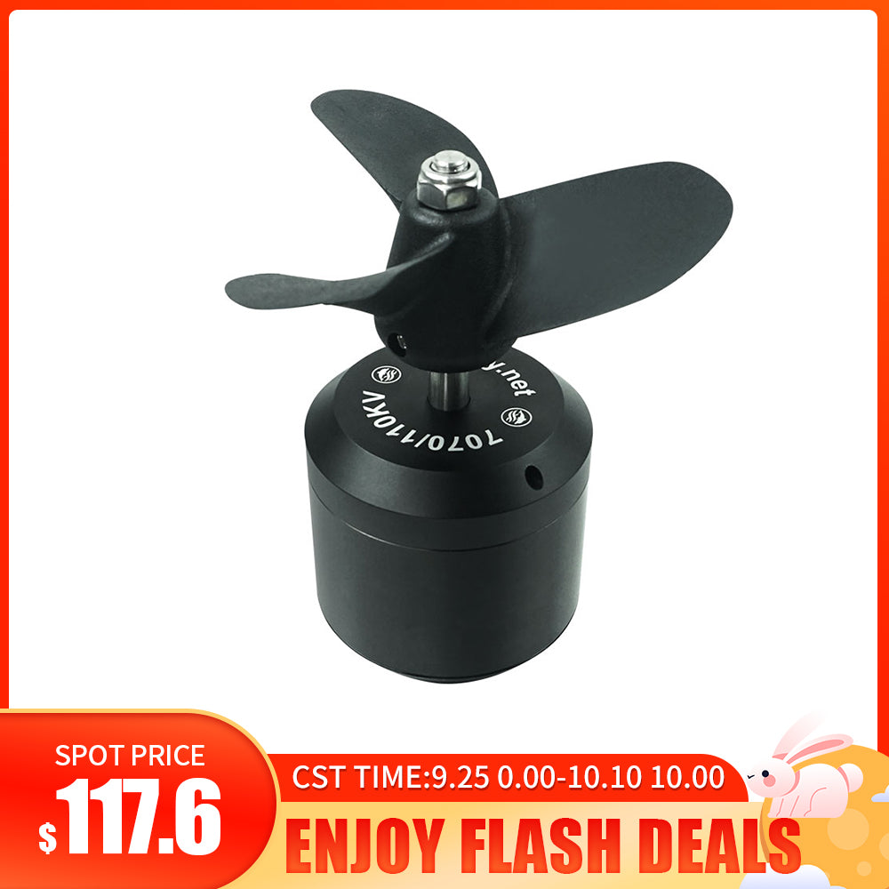 Flash Deals Flipsky Waterproof Brushless 7070 Motor 110KV 4200W for Surfing Boat Underwater Thruster |Hydro | Efoil
