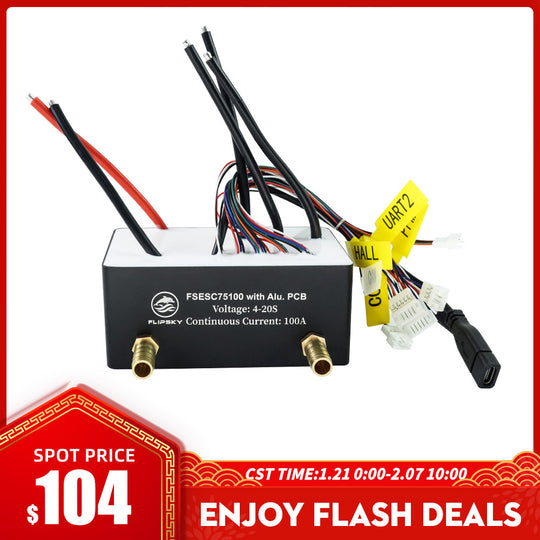 Flash Deals Flipsky 75100 With Aluminum PCB Based on VESC For Electric Skateboard / Scooter / Ebike Speed Controller