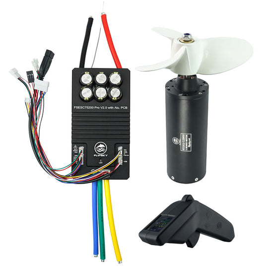 Group W7 Water Sports Kit (Includes High Current FSESC75300 /75200 and 65161 Motor) - FLIPSKY