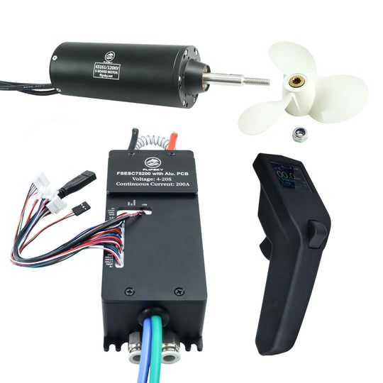 Group W7 Water Sports Kit (Includes High Current FSESC75300 /75200 and 65161 Motor) - FLIPSKY