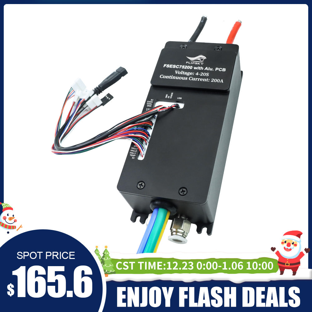 Flash Deals Flipsky 75200 84V High Current With Aluminum PCB Based on VESC For Fighting Robot Surfboard AGV Robot