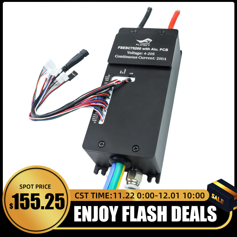 Flash Deals Flipsky 75200 84V High Current With Aluminum PCB Based on VESC For Fighting Robot Surfboard AGV Robot