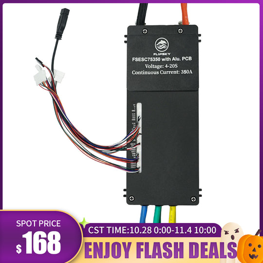Flash Deals Flipsky FSESC 75350 84V High Current 350A ESC Base On Vesc With Aluminum Case Water Cooling Enclosure For E-Foil Fighting Robot Surfboard AGV Robot