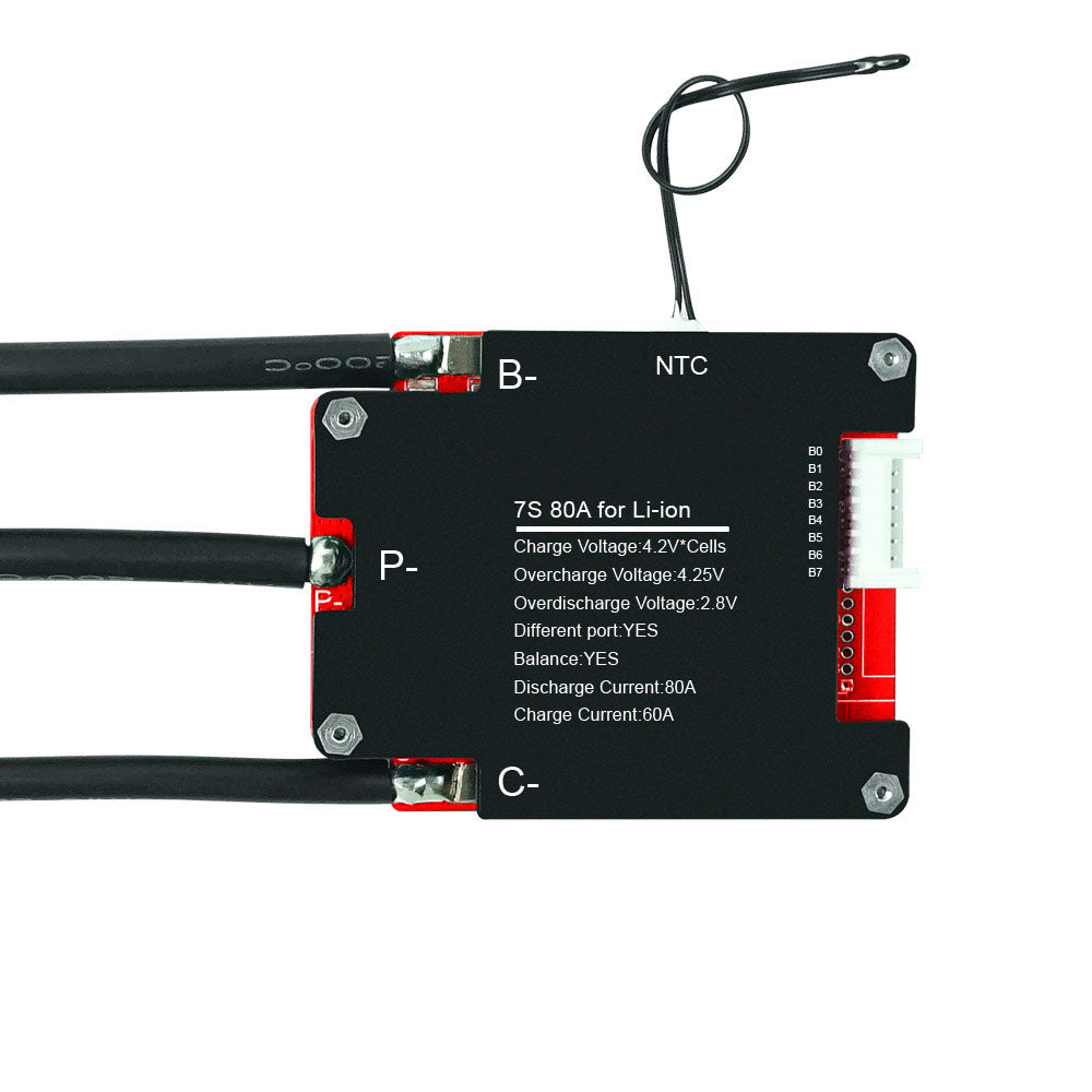 Flipsky BMS Balance Protection Board  18650 Battery Pack 5S 6S 8S 9S  10S 11S 12S 36V 12V 24V 48V 4S 7S 13S 14S Li-Ion LiFePo4 80A for ESK8 / Electric Scooter / Electric bicycle - FLIPSKY