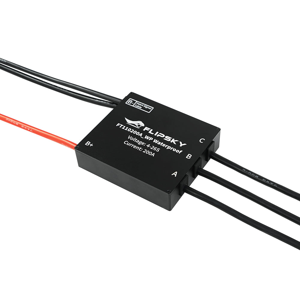 Flispky IP68 Waterproof FT110200A 110V 200A ESC With Aluminum Enclosure NON-VESC For Electric Skateboard /Ebike Speed Controller / Electric Scooter / Electric Motorcycle / Robotics