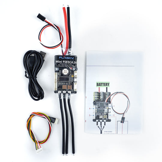 Mini FSESC4.20 50A base on VESC® 4.12 with Aluminum Anodized Heat Sink