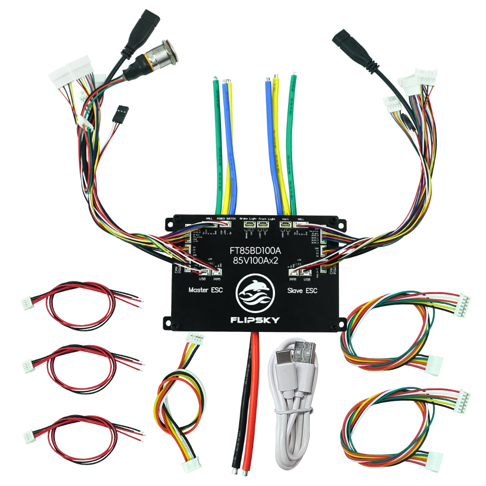 Flipsky FT85BD Dual ESC 85V 200A With Aluminum Case NON-VESC For Electric Skateboard / Electric Scooter / Ebike Speed Controller / Electric Motorcycle / Robotics
