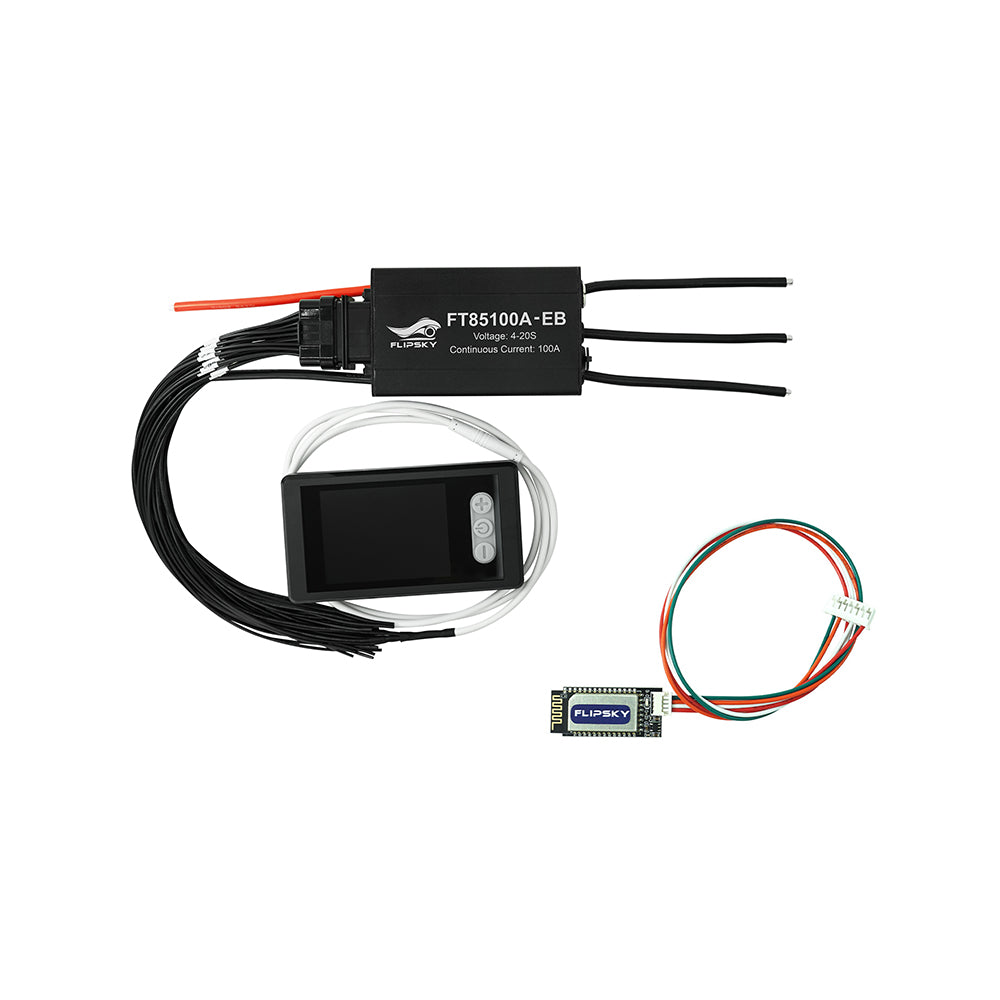 Flipsky FT85100A-EB ESC 85V 100A With TFT Advanced display V3.0 Support PWM Variable Frequency Control And Brake Signal For Ebike Speed Controller