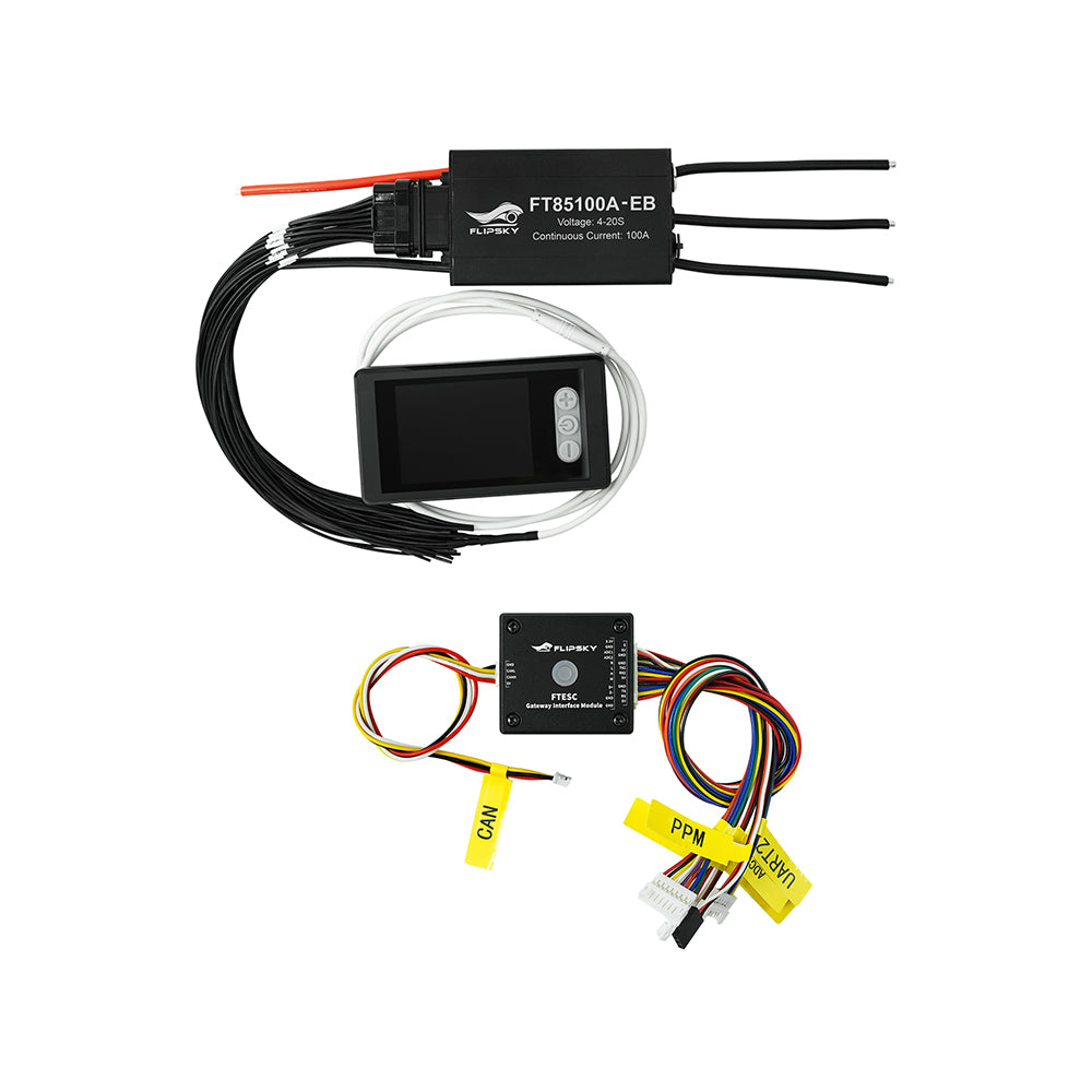 Flipsky FT85100A-EB ESC 85V 100A With TFT Advanced display V3.0 Support PWM Variable Frequency Control And Brake Signal For Ebike Speed Controller