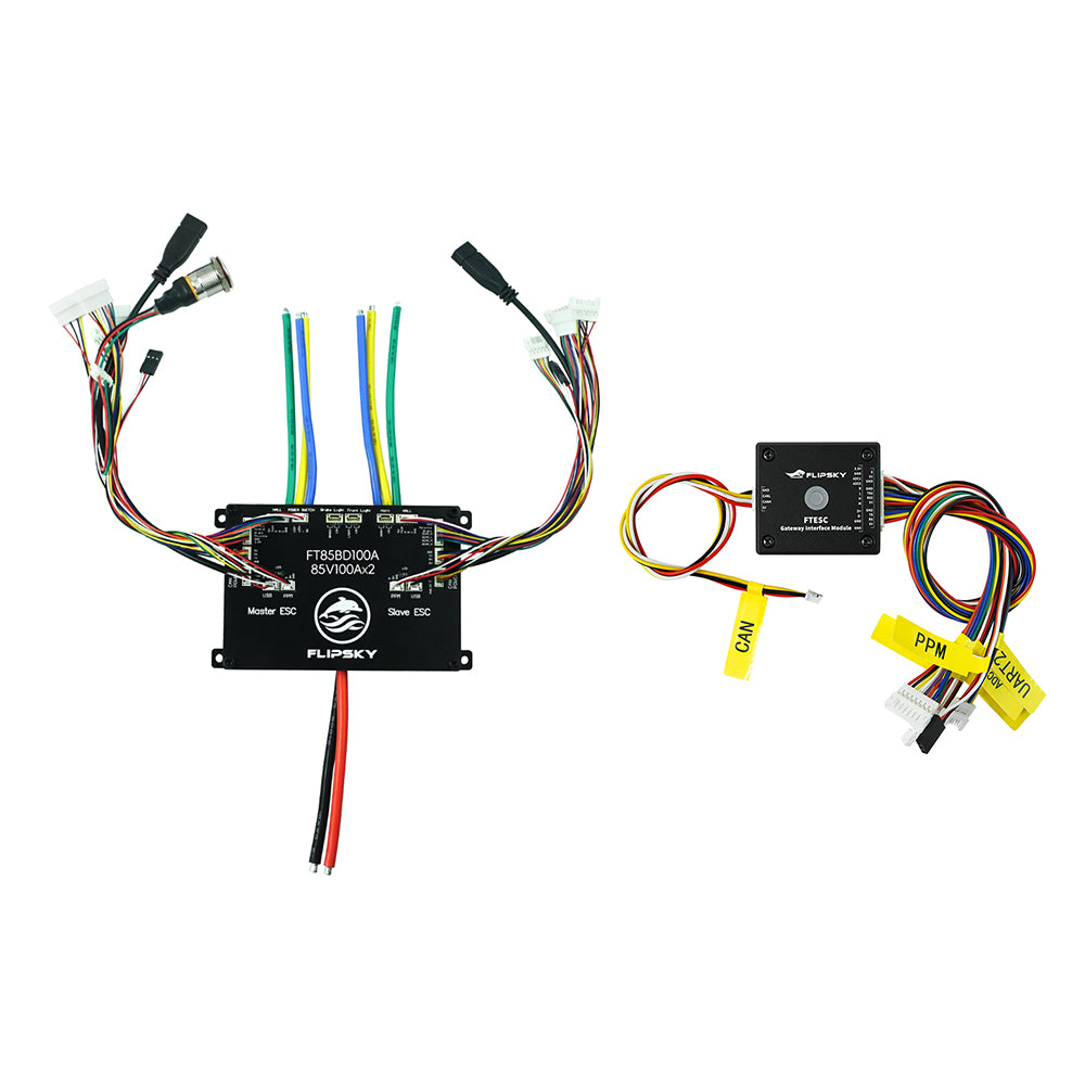Flipsky FT85BD100A  Dual ESC 85V 100A With Aluminum Case NON-VESC For Electric Skateboard / Electric Scooter / Ebike Speed Controller / Electric Motorcycle / Robotics